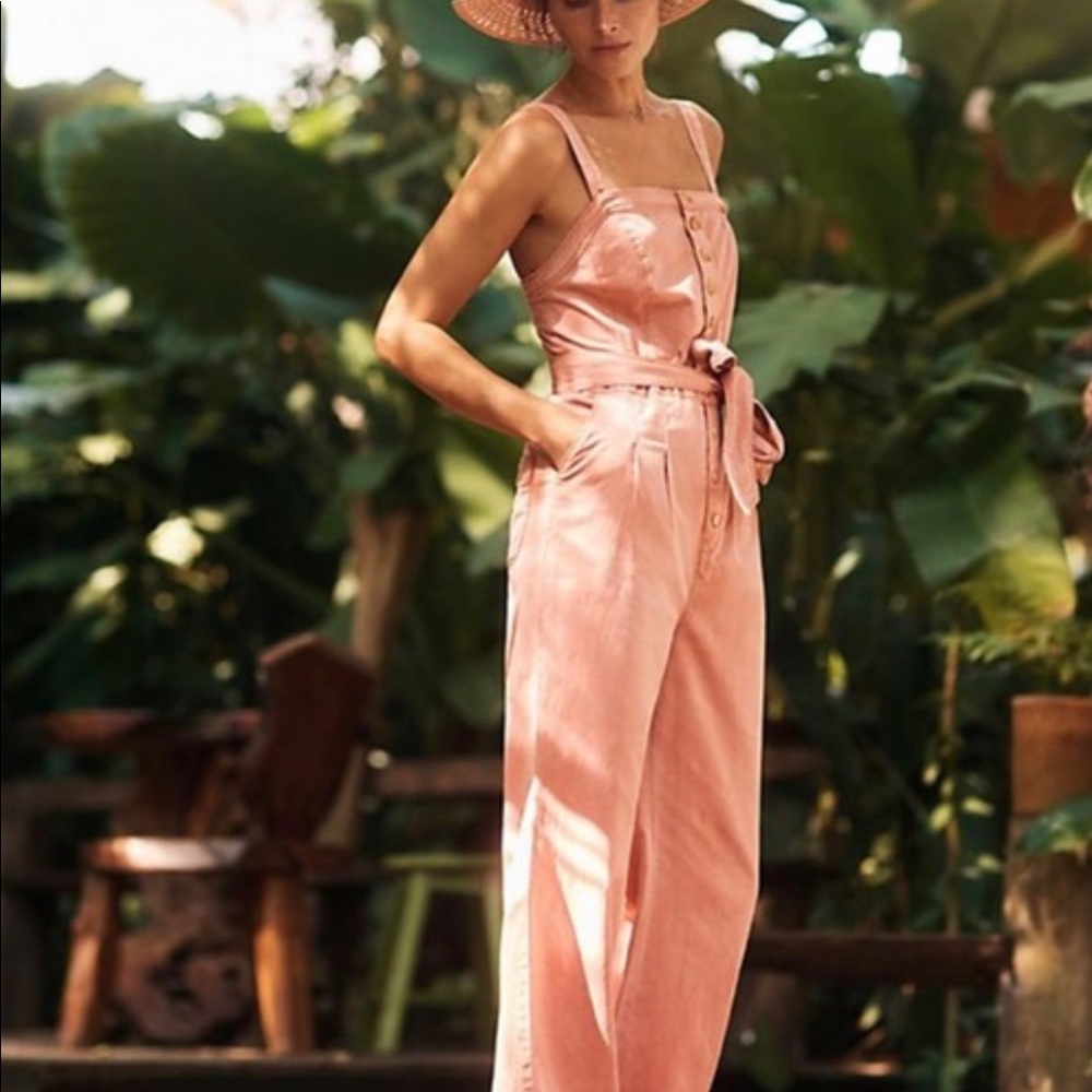 Anthropology Desmond rose/pink jumpsuit